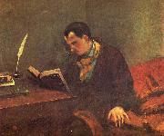 Gustave Courbet Portrait of Charles Baudelaire china oil painting artist